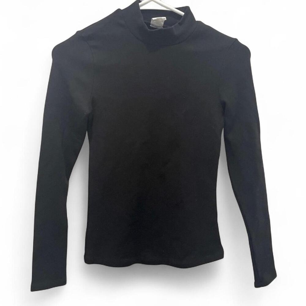 Black long sleeve turtleneck top